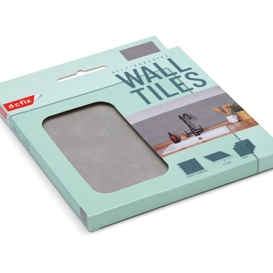 selbstklebende Wandfliesen Wall Tiles Light Grey (6er Set) image number null